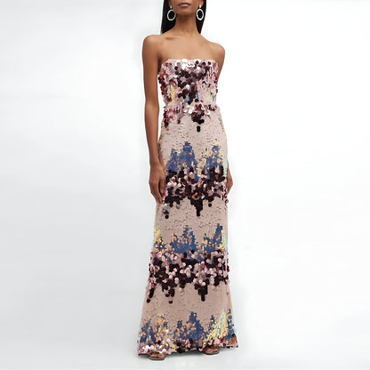 Farah Strapless Blush Gown