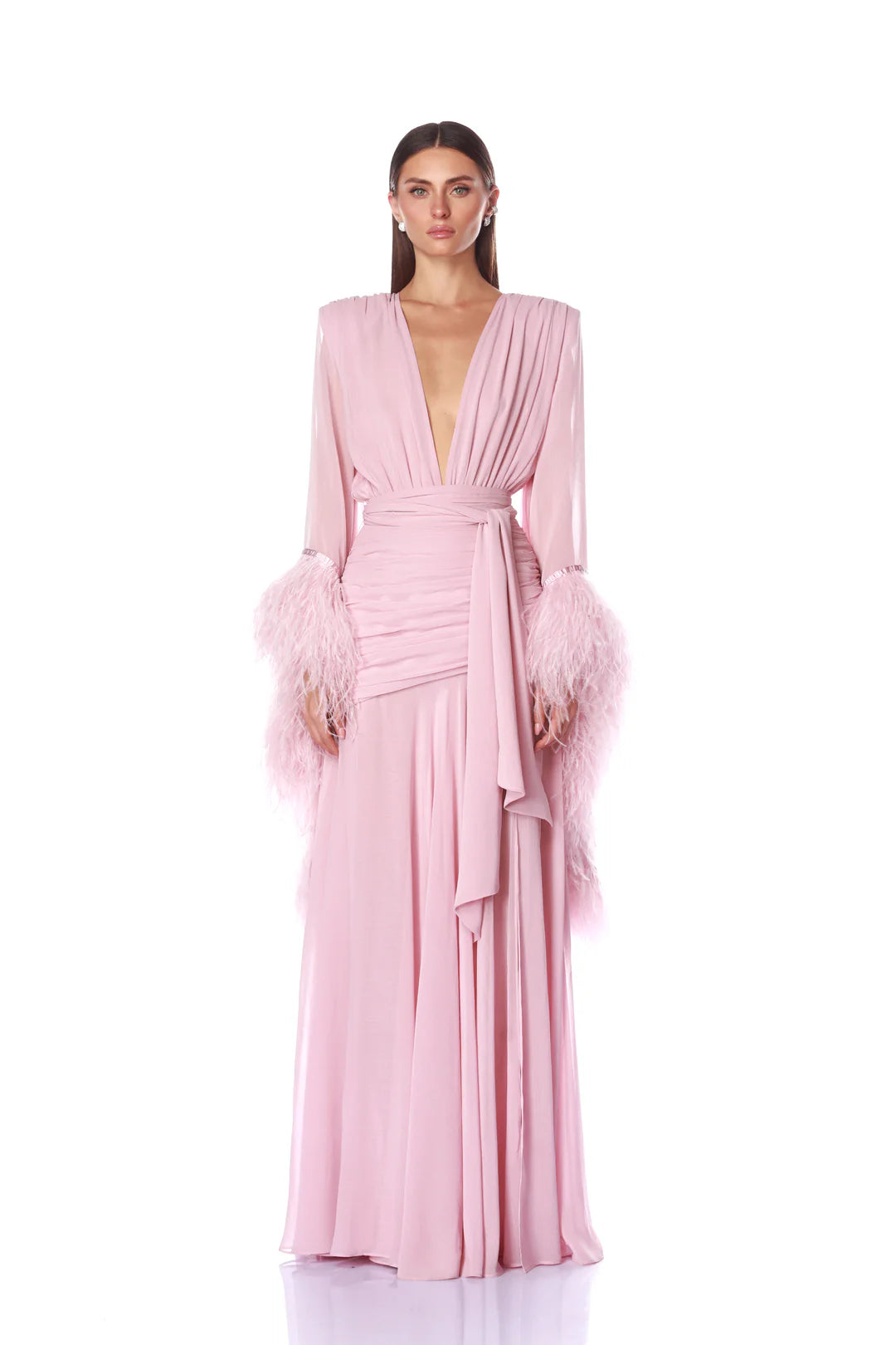 Bronx & Banco Geisha Pink Maxi Dress