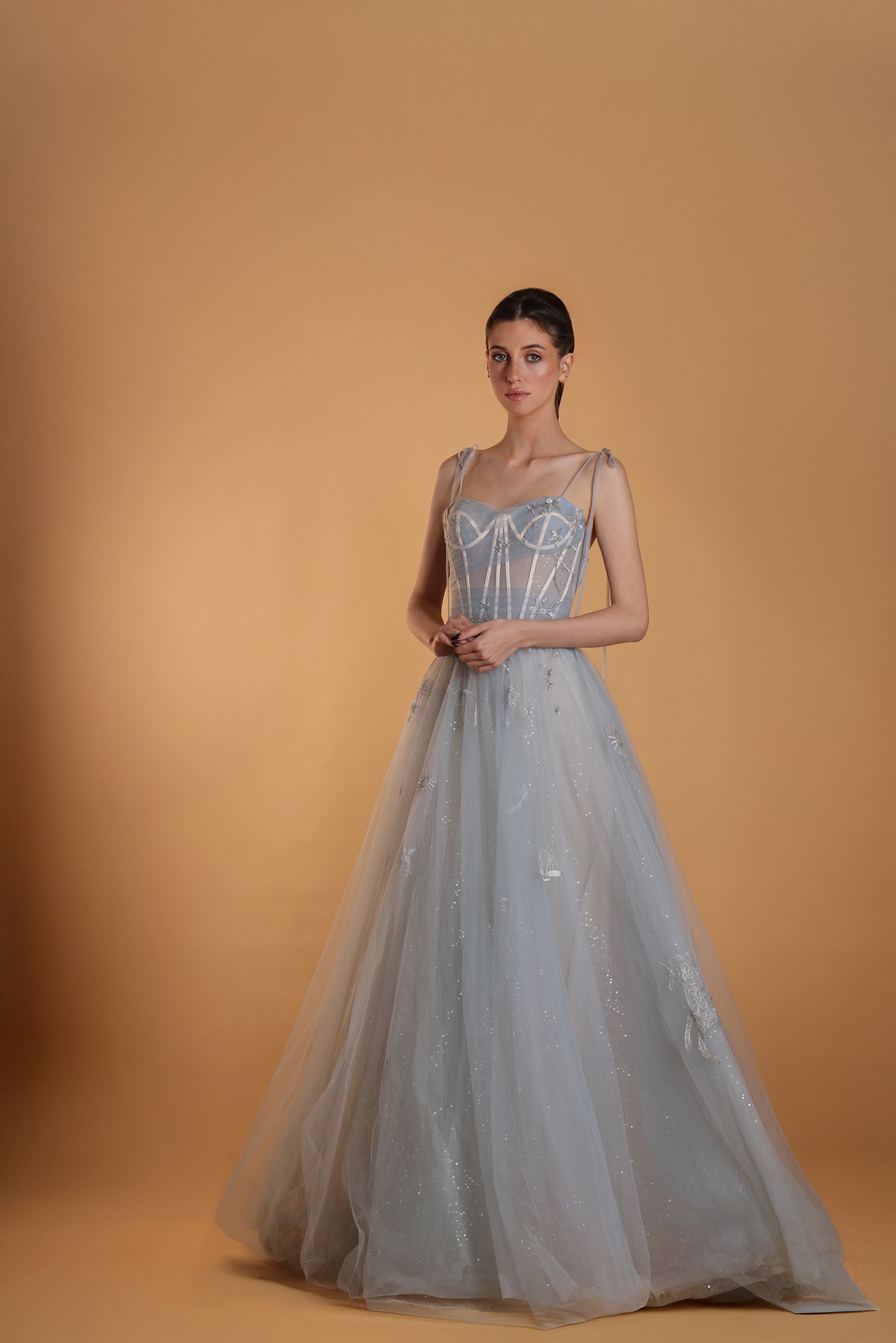 Milla by Lorenzo Rossi Pastel Blue Designer Dress Rental | Luxury-24 luxury-24 Milla by Lorenzo Rossi Pastel Blue Designer Dress Rental | Luxury-24 luxury-24